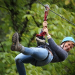 zip line in forest