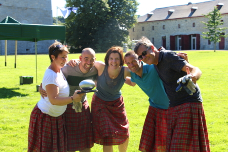 photo d’equipe lors du highland games