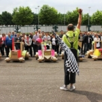 teambuilding activity geen lees doos race