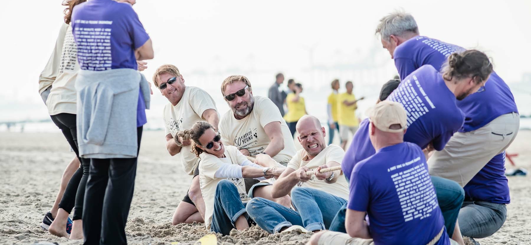 team building at the beach