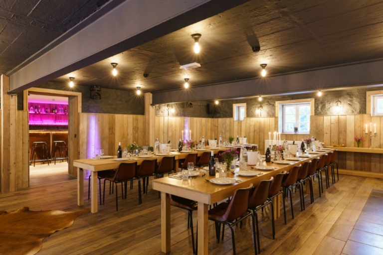 Salle à manger du tero lodge francorchamps